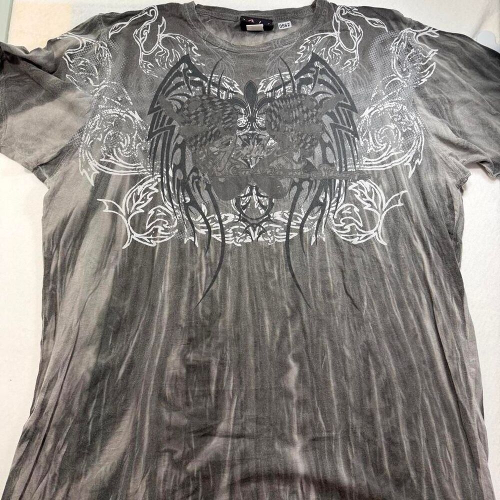 Fender Men's Grey and Black T-shirt